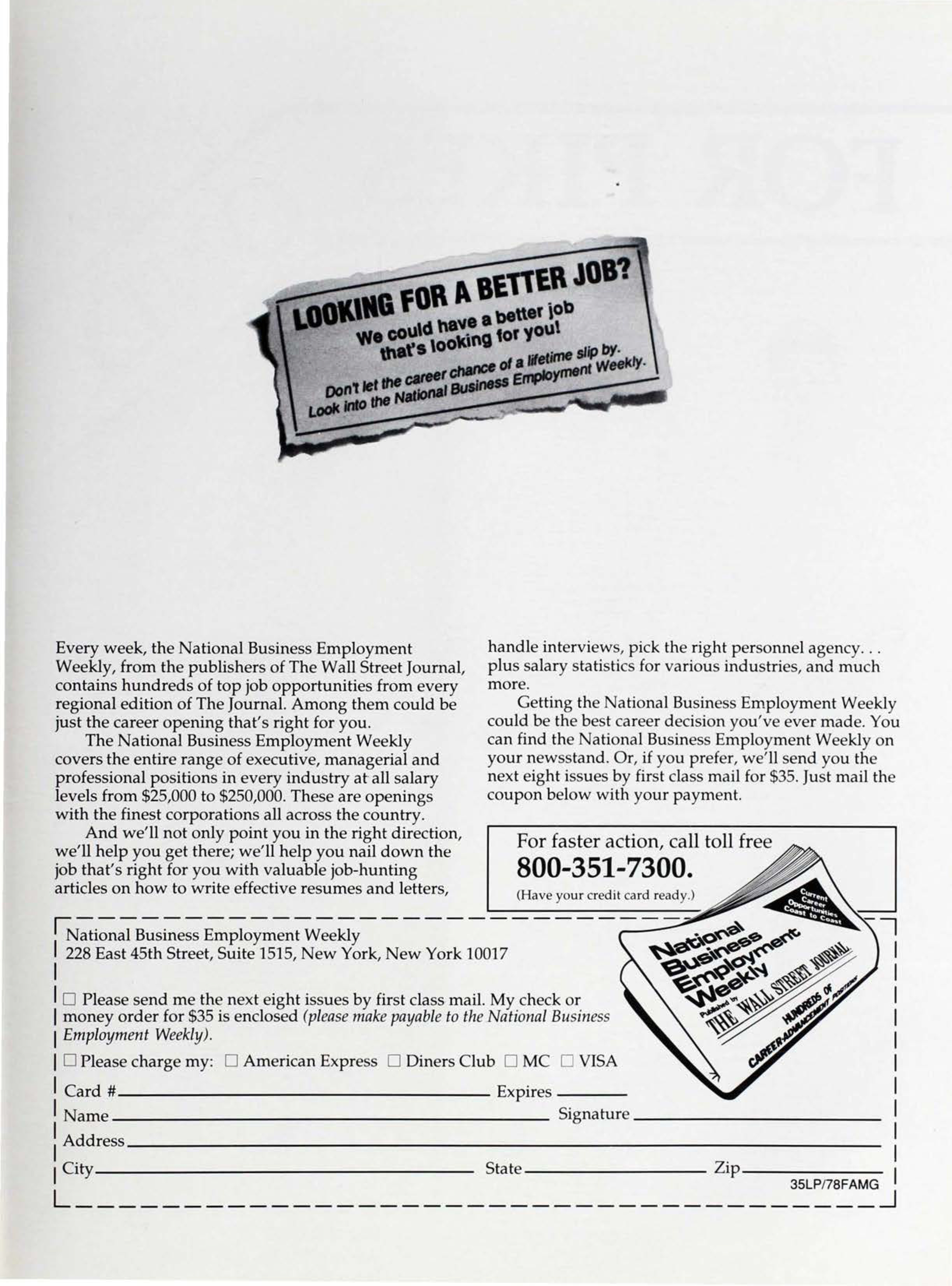 National Business Employment Weekly